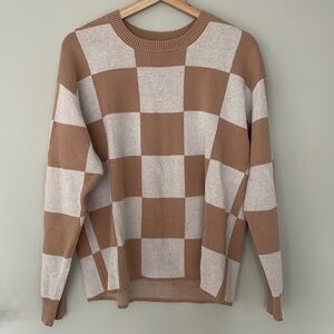 Checkerboard Sweater